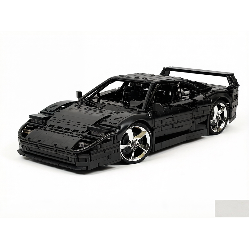 Moc Supercar Building Blocks 1/8 Scale - F40 Supercar 1:8 Scale Building Block
