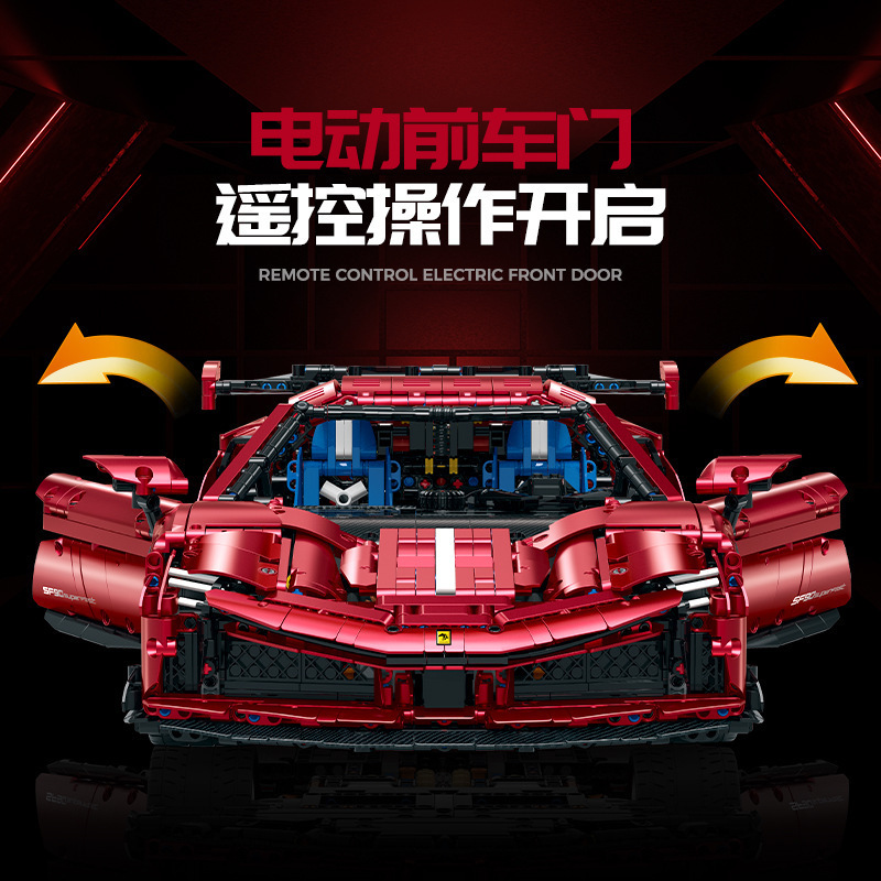 Moc Supercar Building Blocks 1/8 Scale - GULY 10623 1:8 Scale 3639Pcs MOC