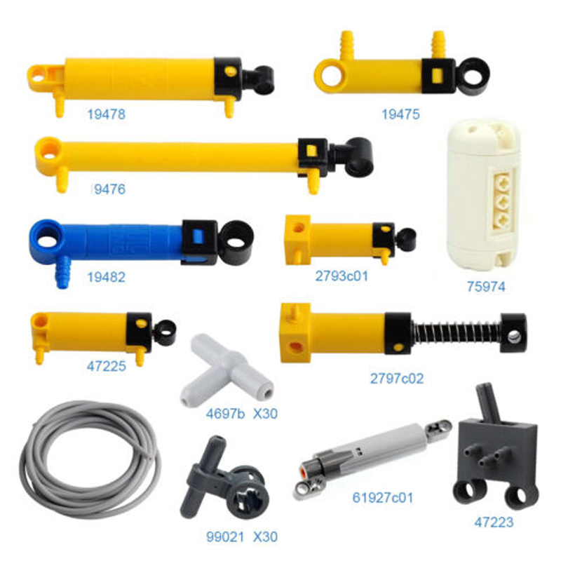 Pneumatic Cylinder Pump Technic Parts - MOC Pneumatic Parts Air Pump Cylinder