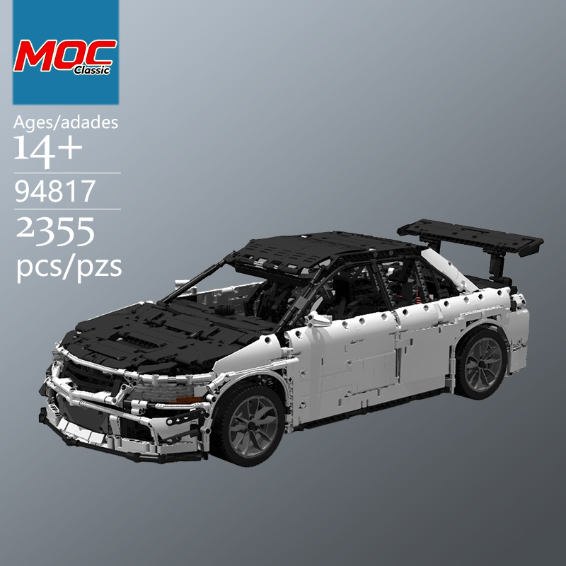 Moc Supercar Building Blocks 1/8 Scale - Custom MOC 1:8 Scale Supercar Evo