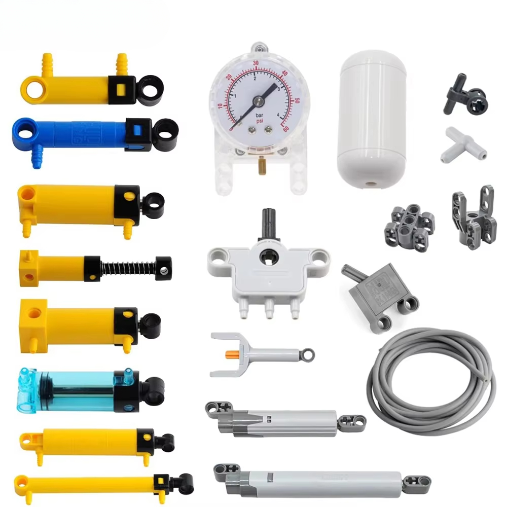 Pneumatic Cylinder Pump Technic Parts - MOC Bricks Technical Parts Pneumatic Pump