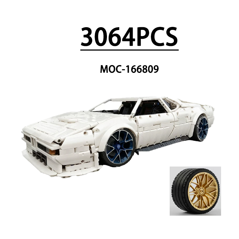 Moc Supercar Building Blocks 1/8 Scale - MOC-166809 Super Sports Car 1:8 Scale