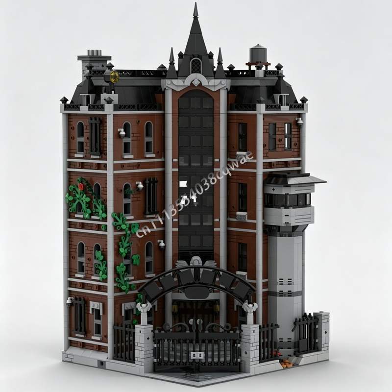 Moc Modular Building Street View Bricks - 4691PCS Arkham Addition Floor Bundle Modular