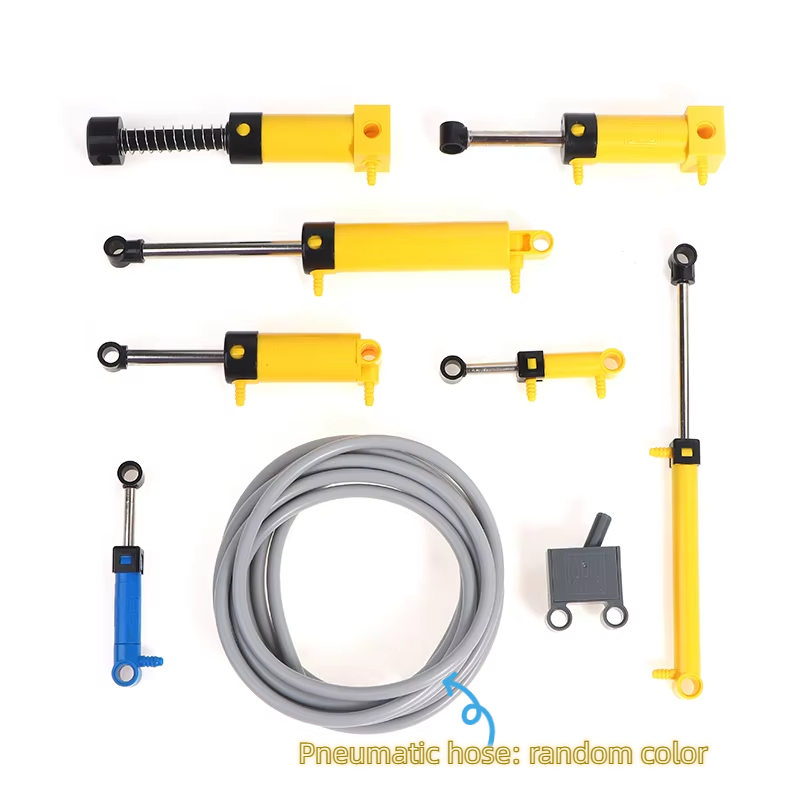 Pneumatic Cylinder Pump Technic Parts - Small Building Block MOC Technical Parts