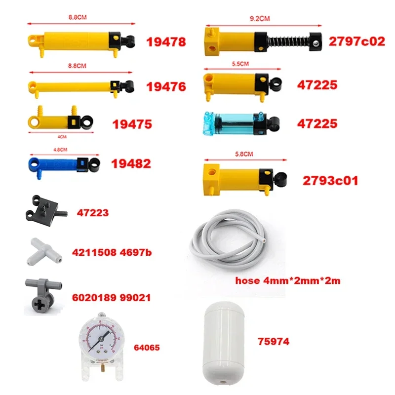 MOC Pneumatic Kits Technical P - đánh giá và giá Pneumatic Cylinder Pump Technic Parts