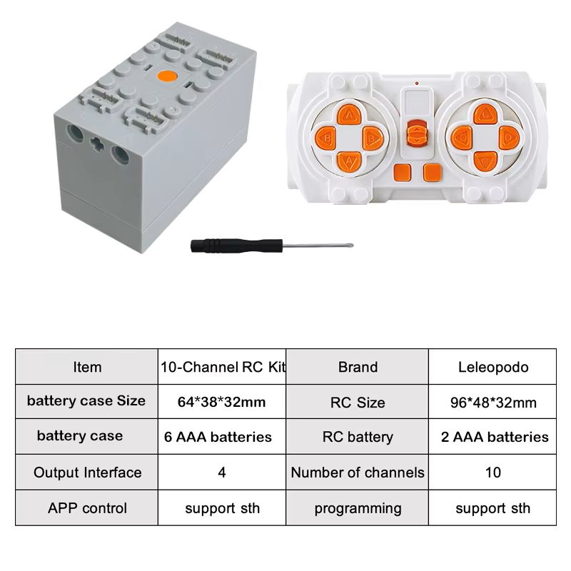 Building Blocks Power Function - đánh giá và giá Power Functions Motor Battery Box Remote