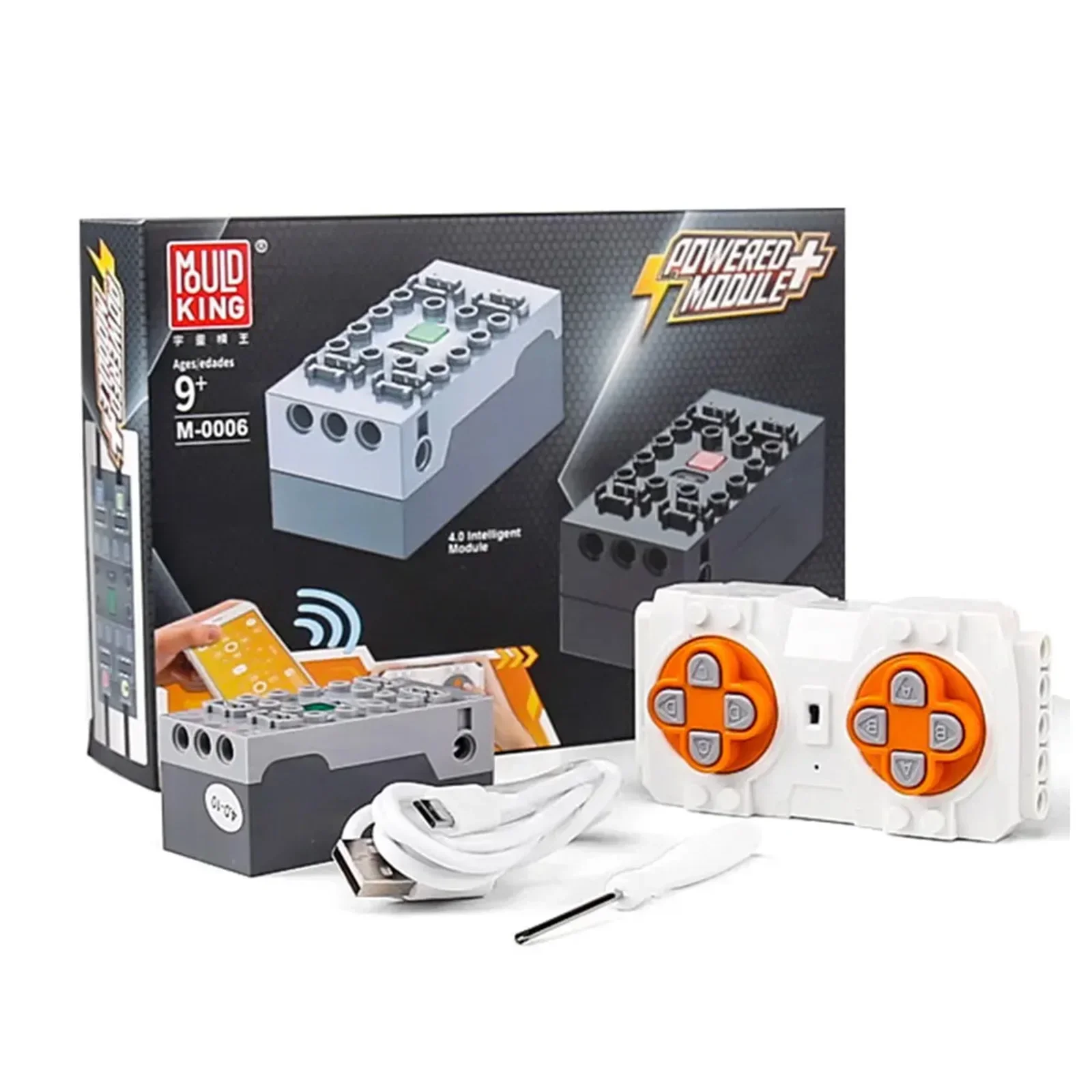 Mould King Technical MOC Power - đánh giá và giá Power Functions Motor Battery Box Remote