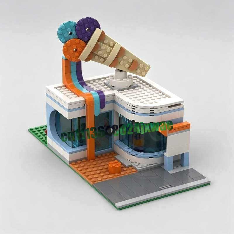 303 Parts Ice Cream Shop Modul - đánh giá và giá Moc Modular Building Street View Bricks