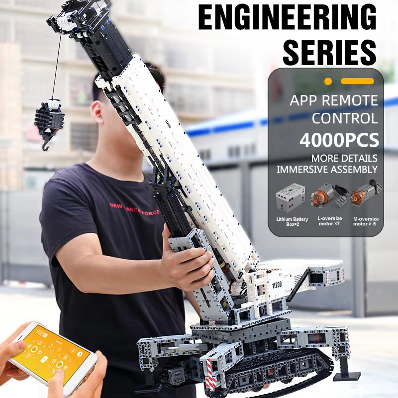 MOULD KING 17002 Technical Bui - đánh giá và giá Technical Crane Truck Excavator Blocks