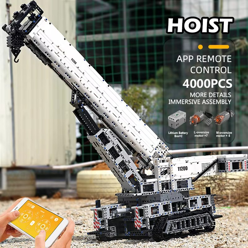 MOULD KING 17002 Technical Bui - đánh giá và giá Technical Crane Truck Excavator Blocks