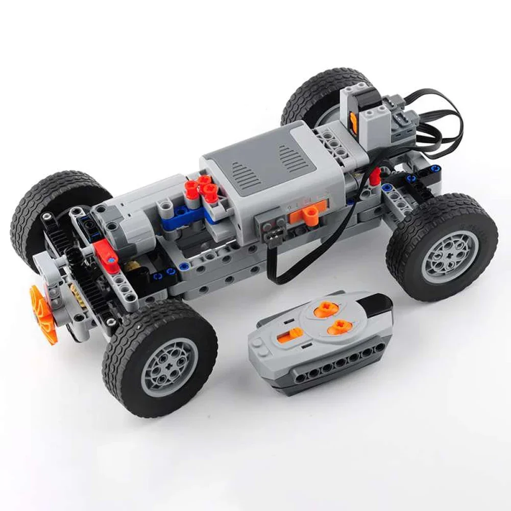 4WD Technical Car Chassis Bric - đánh giá và giá Power Functions Motor Battery Box Remote