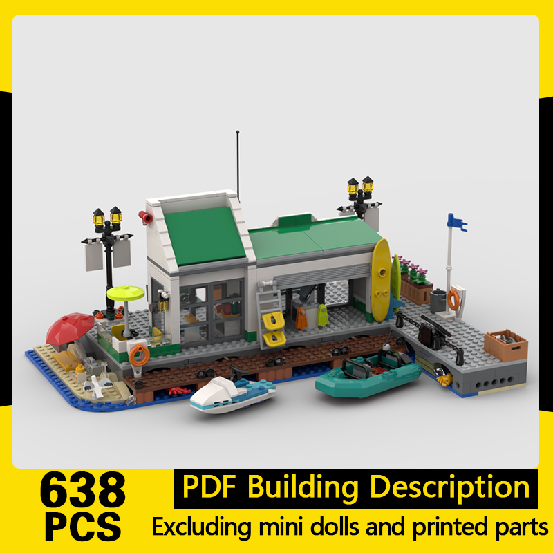 City Street View Model MOC Bui - đánh giá và giá Moc Modular Building Street View Bricks