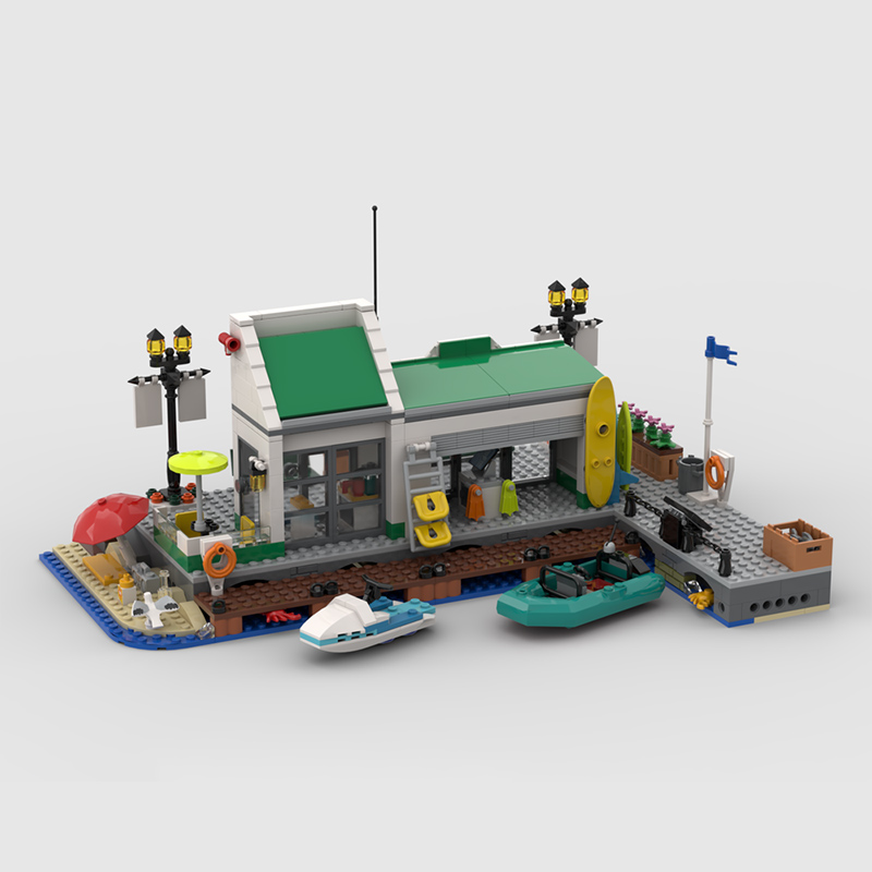 City Street View Model MOC Bui - đánh giá và giá Moc Modular Building Street View Bricks