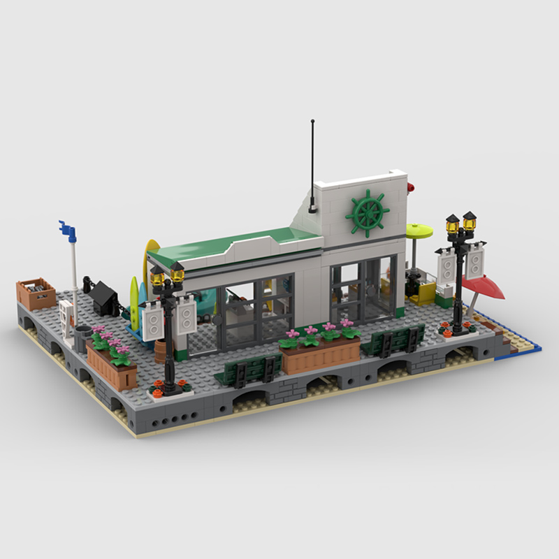 City Street View Model MOC Bui - đánh giá và giá Moc Modular Building Street View Bricks