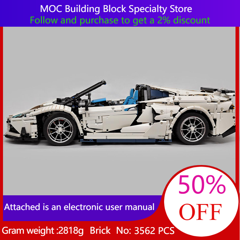 3562 Parts Building Block Mode - đánh giá và giá Moc Supercar Building Blocks 1/8 Scale