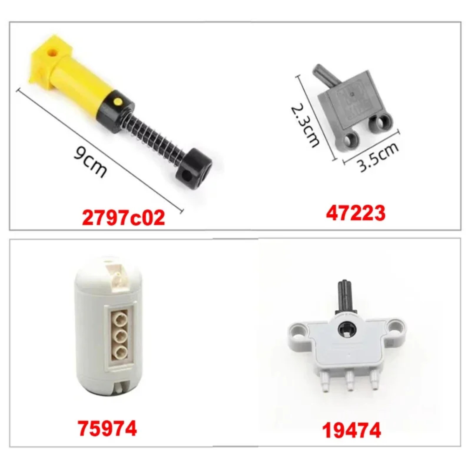 MOC Pneumatic Parts Kit with A - đánh giá và giá Pneumatic Cylinder Pump Technic Parts