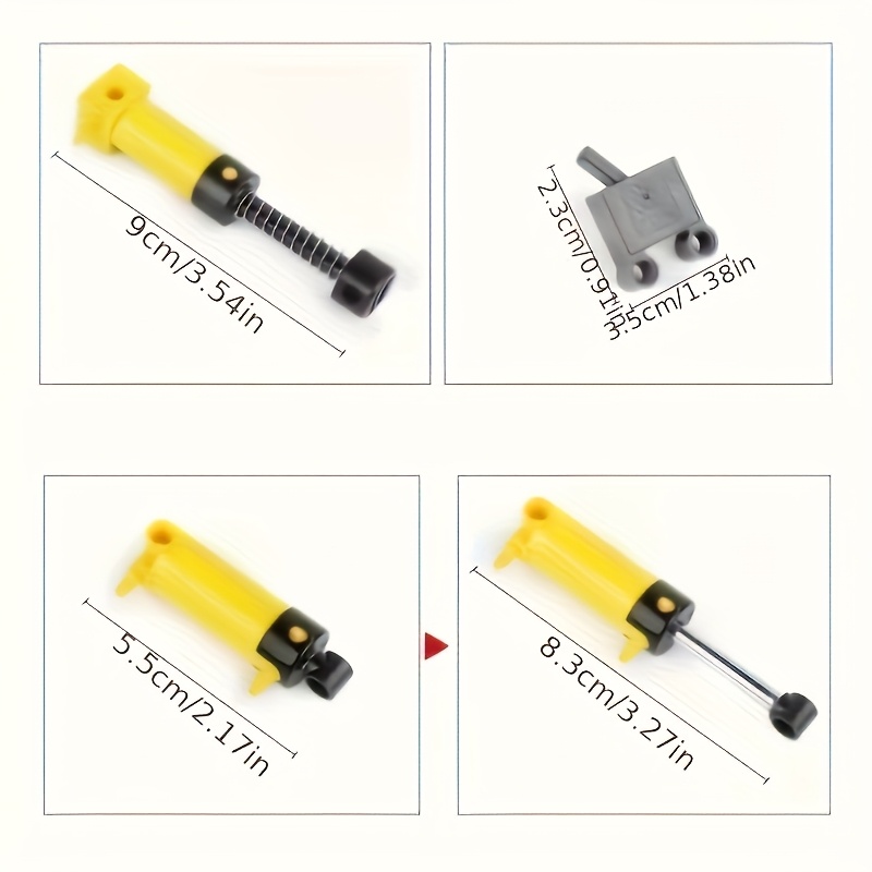 19-piece Technic pneumatic kit - đánh giá và giá Pneumatic Cylinder Pump Technic Parts