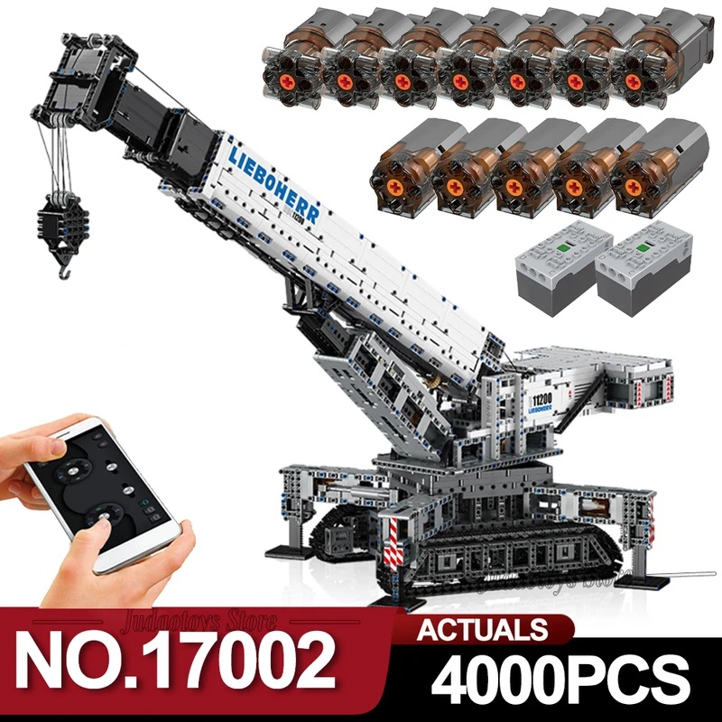 17002 MOULD KING Technical Bui - đánh giá và giá Technical Crane Truck Excavator Blocks