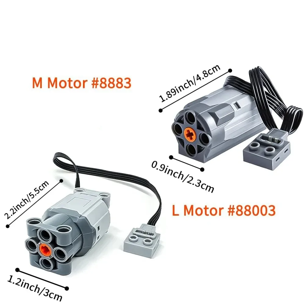 MOC M/L Motor Building Blocks  - đánh giá và giá Power Functions Motor Battery Box Remote