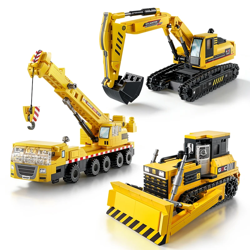 Engineering Vehicle Series Cit - đánh giá và giá Technical Crane Truck Excavator Blocks
